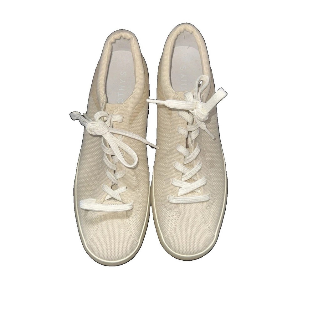 Rothys The Lace Up Sneaker Biscuit Size W 11- Style 038-019